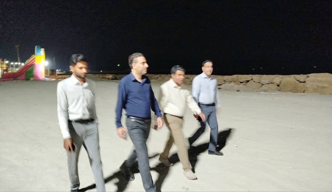 بازدید معاون هماهنگی امور عمرانی استانداری هرمزگان از پروژههای عمرانی بندر کوهستک
