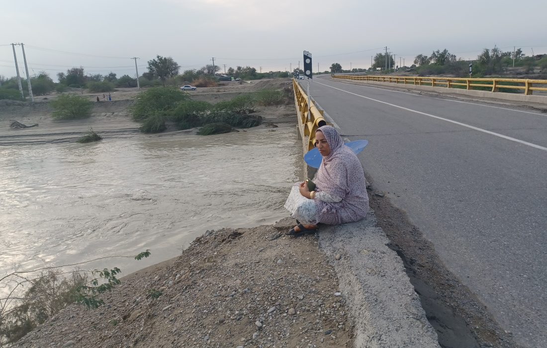 جاری شدن رودخانه‌های فصلی در سیریک