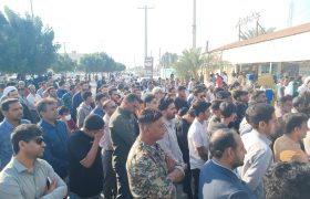 خیزش یکپارچه و راهپیمایی عظیم مردم شیعه و سنی سیریکی