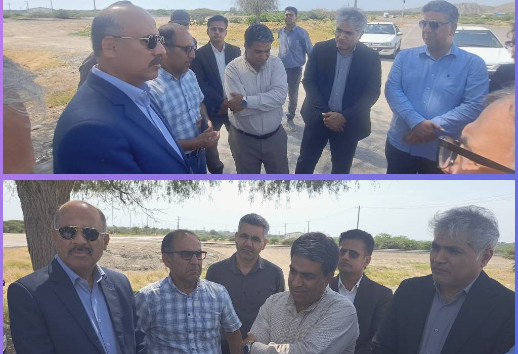 بازدید معاون هماهنکی امور عمرانی استانداری هرمزگان از پروژه فاز دو باند دوم جاده سیریک-میناب