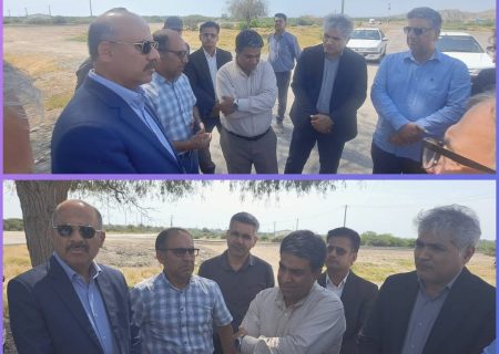 بازدید معاون هماهنکی امور عمرانی استانداری هرمزگان از پروژه فاز دو باند دوم جاده سیریک-میناب