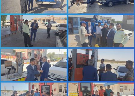 بازدید اعضای شورای تامین شهرستان سیریک از جایگاه های سوخت