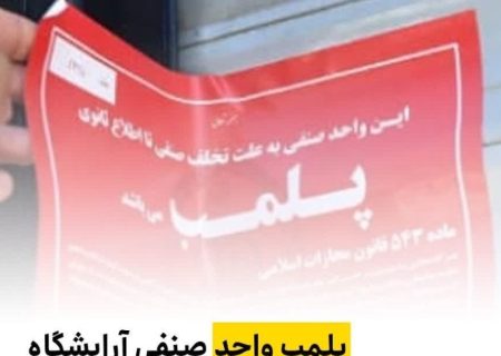 پلمپ یک واحد صنفی آرایشگاه مردانه به دلیل گرانفروشی در سیریک